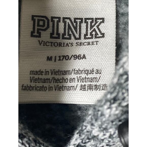 PINK Victoria's Secret Gray Hooded Cropped Pullover - M - Picture 5 of 5